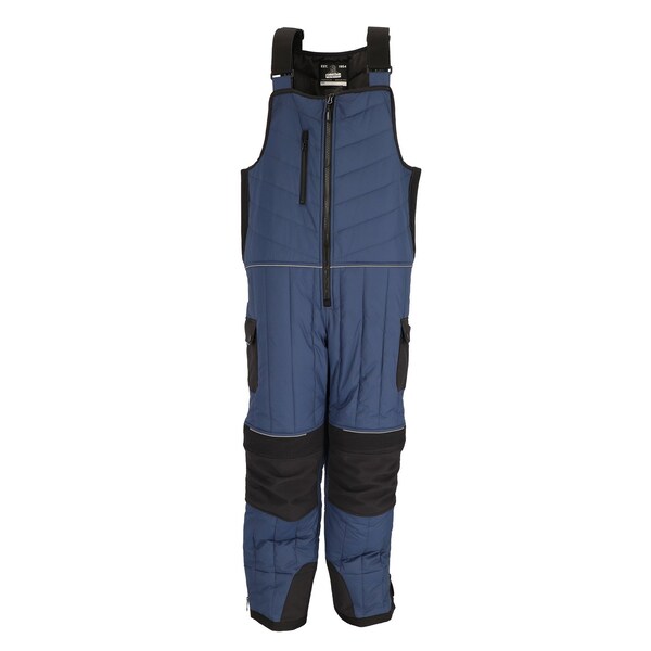 Refrigiwear Frostline Bib Overalls, Nylon, Black/Blue, 3XL - 7120RNBK3XL