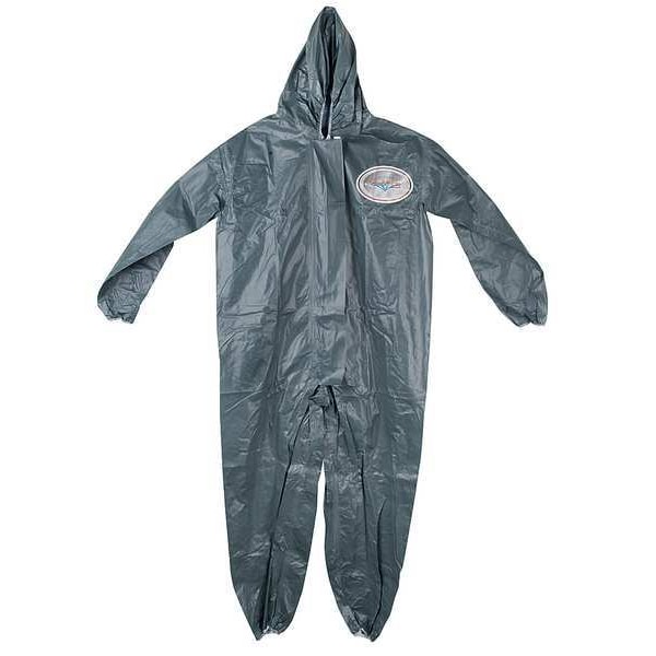 International Enviroguard Disposable Coverall, Hooded, 2XL, Pyroguard(R) CRFR, Zipper, Elastic Cuff, Elastic Ankle - 9115T-2XL