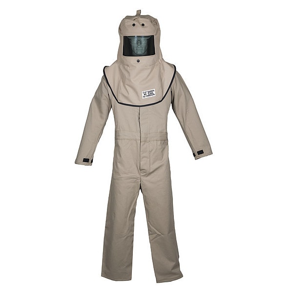 Oberon CAT4 Series Arc Flash Hood & Coverall Suit Set M - FRTC4A-M