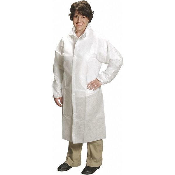 Alphaguard Frock, Disposable, Snap Close, 2XL, Package Quantity 30, AlphaGuard, White, 30 PK - FK-32122-5