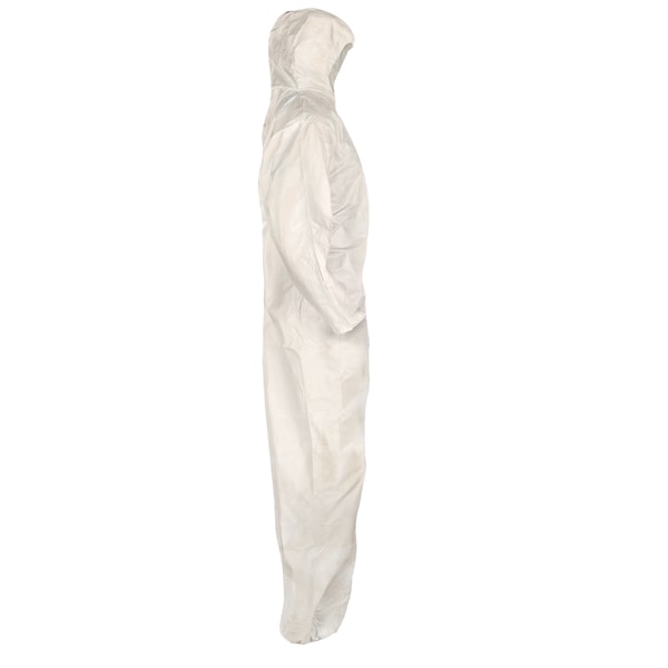 Kleenguard Disposable Coverall, Hooded, 2XL, KleenGuard(TM) A80, Zipper, Elastic Cuff, Elastic Ankle, 12 PK - 45645