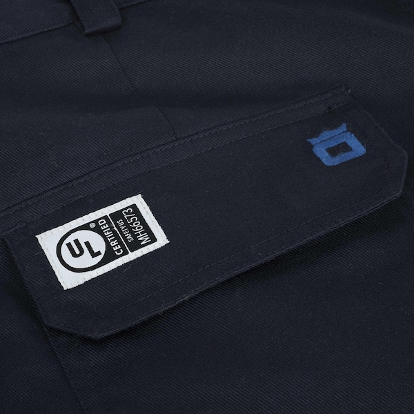 Oberon Hi-Vis FR/Arc-Rated 7.5 oz  88/12 Safety Cargo Pants, StarTech Tape, Navy, 44x32 - ZFJ219-38X32