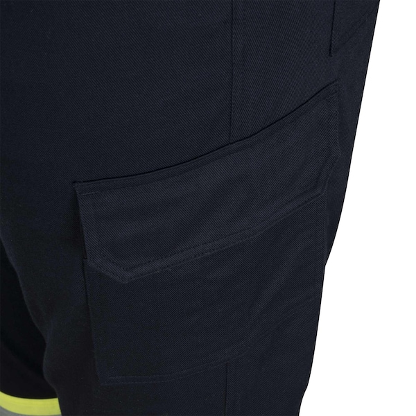 Oberon Hi-Vis FR/Arc-Rated 7.5 oz  88/12 Safety Cargo Pants, StarTech Tape, Navy, 44x32 - ZFJ219-38X32