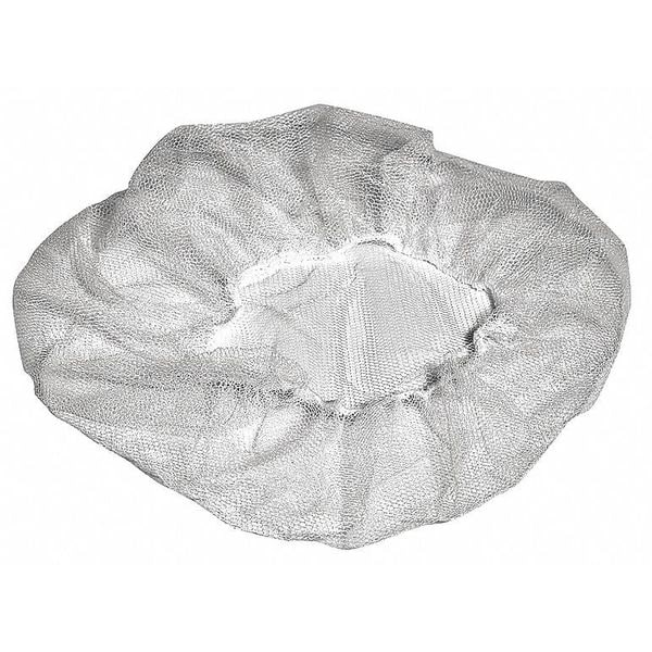 Cellucap Hairnet, Polyester, 20 in Dia., White, M, 1000 PK - K220HNWT