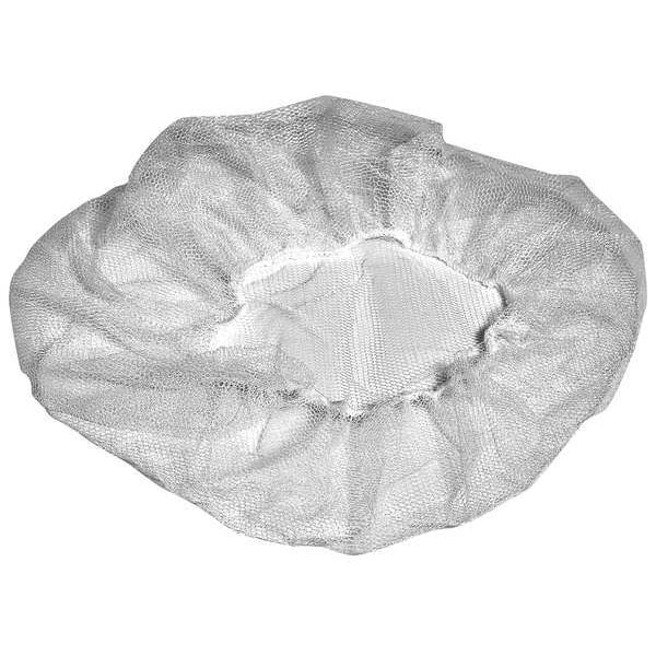 Cellucap Hairnet, Polyester, 20 in Dia., White, M, 1000 PK - K220HNWT