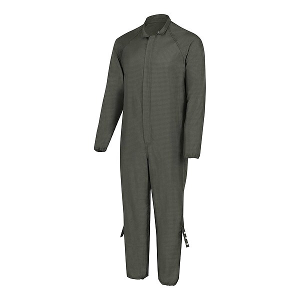 Oberon Flame-Resistant Coverall, 8 cal/sq cm ATPV, L, 32 in Inseam, Zipper - CR-CVL-L