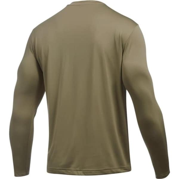 Inner Armour Under Armour 1248196499LG Mens UA Tech Tactical Long Sleeve T-Shirt; Federal Tan - Large - 1248196499LG