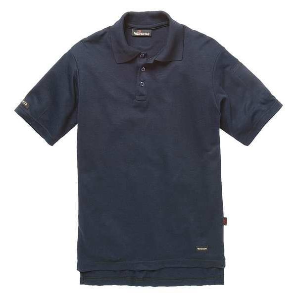 Workrite Men's Flame-Resistant Polo Shirt, 8.2 cal/sq cm, XL, 20% Aramid, 35% Lyocell, 45% Modacrylic - FT10NV XL 00
