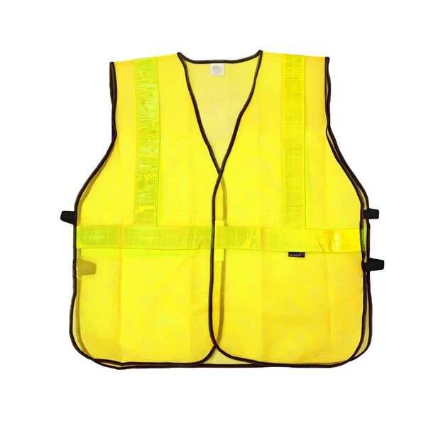 Safe Handler Lattice Reflective Safety Vests, X-Large, Yellow (10-Pack) - BLSH-ES-XL-SV2Y-10