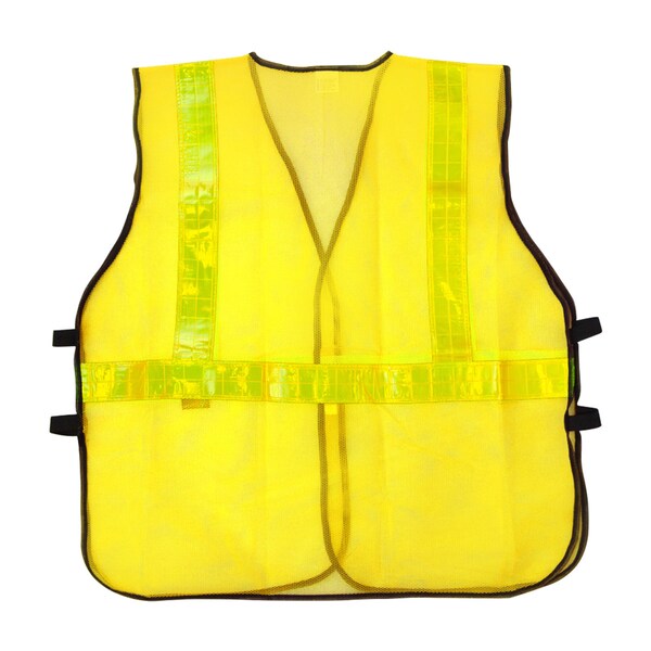 Safe Handler Lattice Reflective Safety Vests, X-Large, Yellow (10-Pack) - BLSH-ES-XL-SV2Y-10