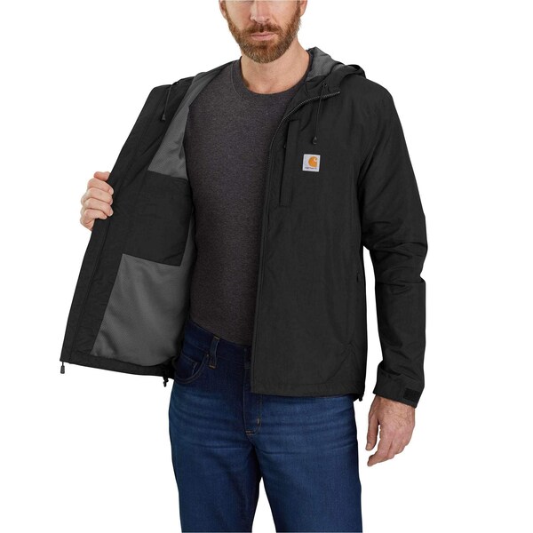 Carhartt Rain Defender Relaxed Fit Lightweight Jacket, Black, Large, REG - 104671-N04LREG