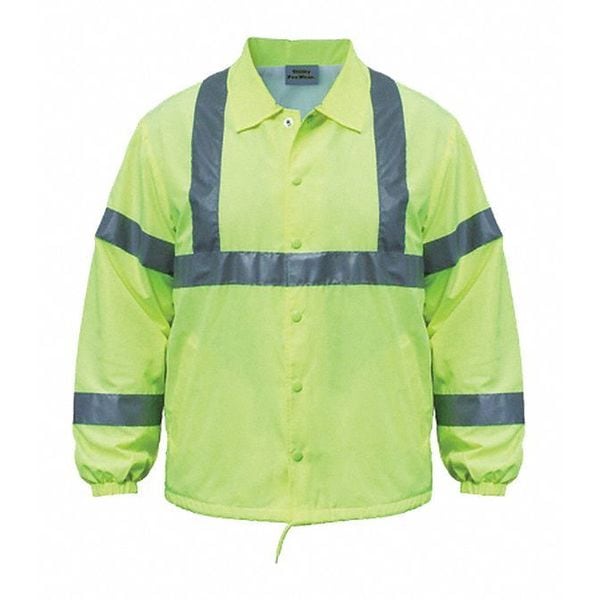 Utility Pro Hi-Vis Windbreaker, Teflon Fabric, Hi-Viz Yellow, L - UHV600-L