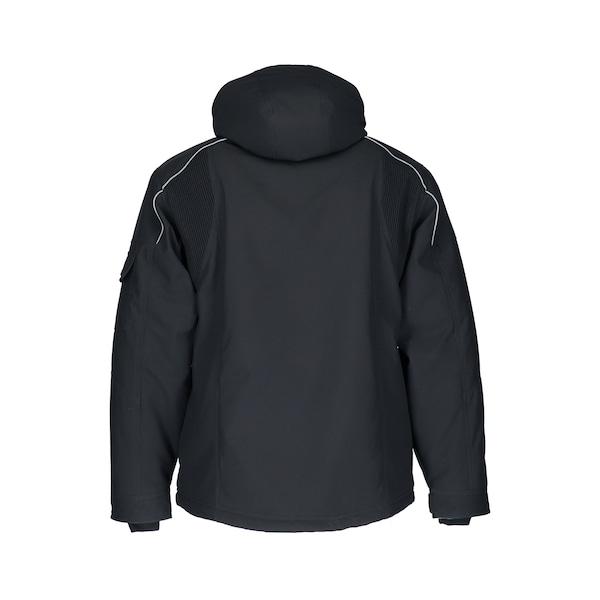 Refrigiwear Black Regular 2Xlg Extreme Ss Hooded Jkt With Reflective Trim - 8750RBLK2XL
