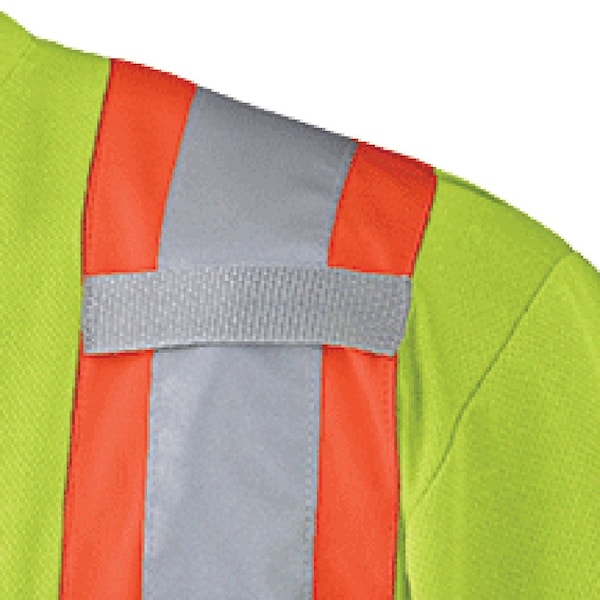 Pioneer Safety Shirt, Hi-Vis, Yellow, Polyester, 3XL - V1051160U-3XL