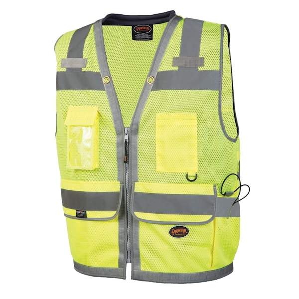 Pioneer Tape Mesh Surveyor Vest, Green, XL - V1011160U-XL
