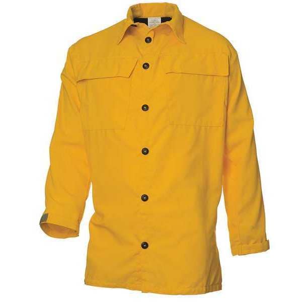 Coaxsher Wildland Fire Shirt, M, Yellow, Button - FC103-M