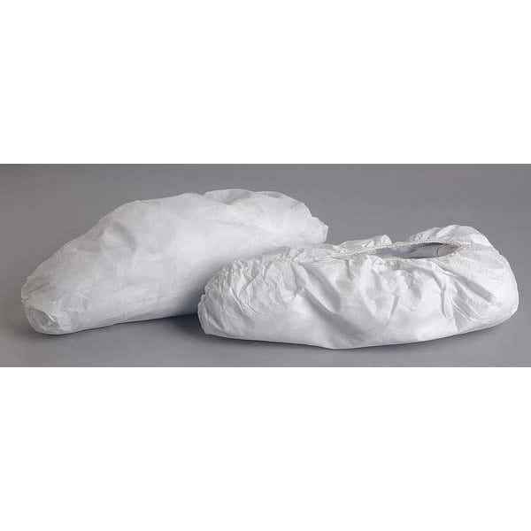 Alpha Pro Tech Disposable Shoe Covers, Polyethylene, Polypropylene, White, Slip Resistant Sole: Yes , Universal - SH-T1182-B