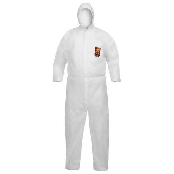 Kleenguard Disposable Coverall, Hooded, 3XL, KleenGuard(TM) A40, Zipper, Elastic Cuff, Elastic Ankle, 25 PK - 47999