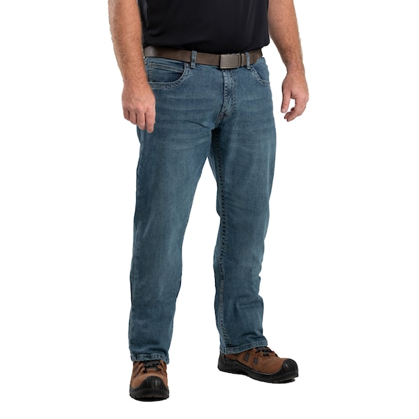 Berne Pants, 32 in., Granite, 98% cotton 2% spandex ringspun denim - P622