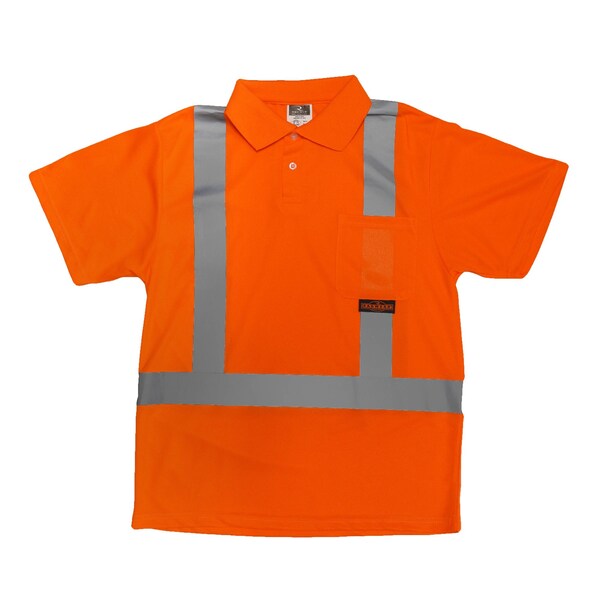 Radians Radians ST12 Class 2 High Visibility Safety Short Sleeve Polo - ST12-2POS-XL