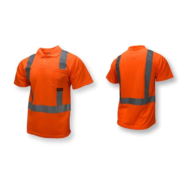Radians Radians ST12 Class 2 High Visibility Safety Short Sleeve Polo - ST12-2POS-XL