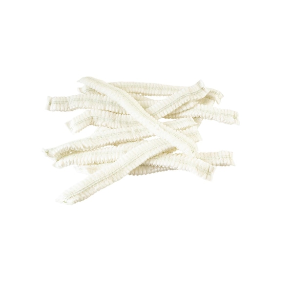 International Enviroguard SMS Pleated Bouffant Cap, SMS, 24 in Dia., White, L, 1000 PK - 210NW-24PL