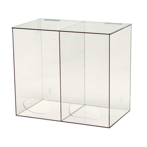 Condor All Purpose Dispenser, PETG, clear, 20 x 18 x 12" - 3UZG5
