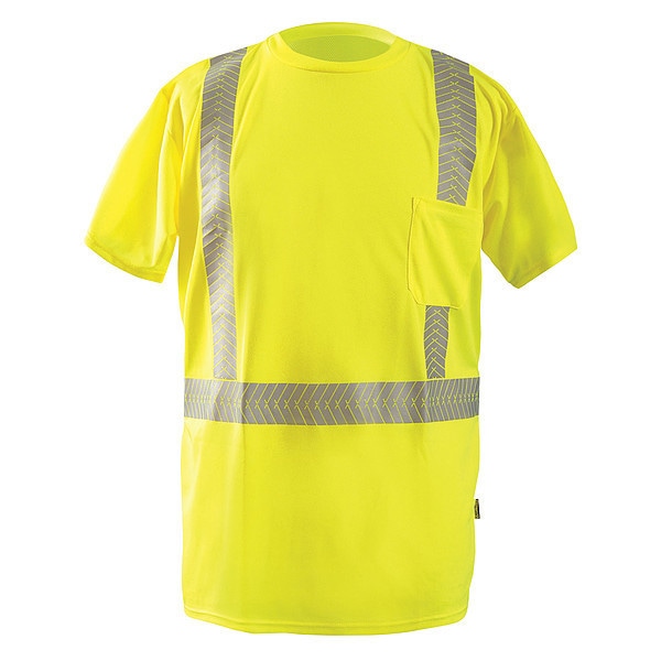 Occunomix Unisex Long Sleeve T-Shirt, Polyester, Pullover Closure, L - LUX-TSSP2B-YL