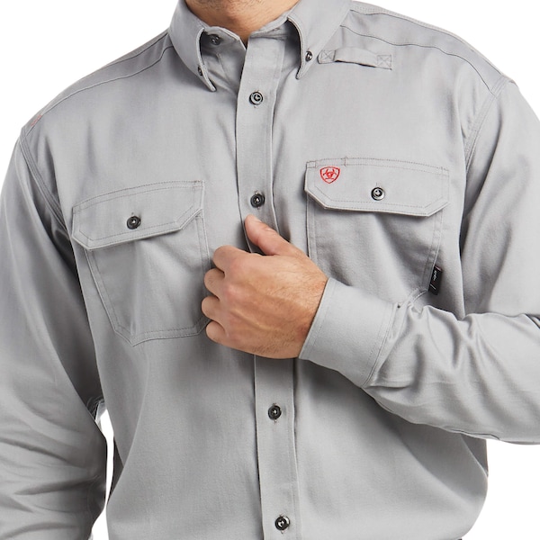 Ariat Men's FR Button Down Shirt, 8.9 cal/sq cm, M, Cotton - 10012253