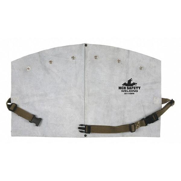 Mcr Safety Leather Welding Bib W Snaps 14 Length - 38114MW