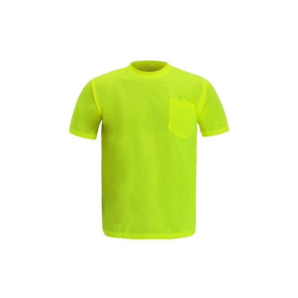 2W International Short Sleeve T-Shirt, X-Large, Lime - TS115 XL