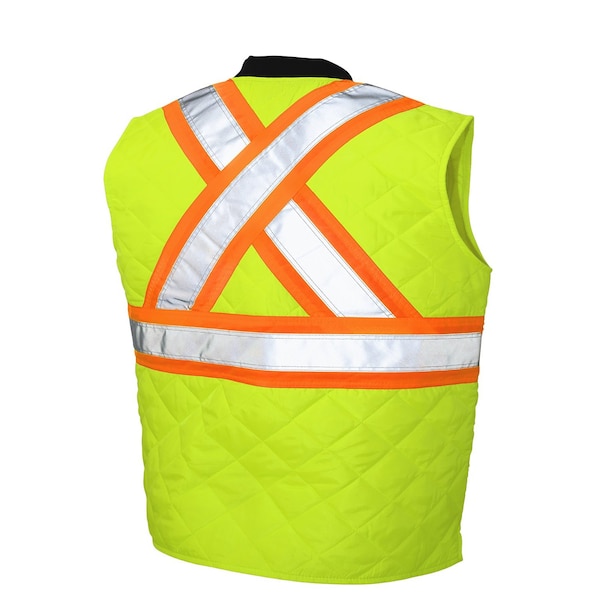 Tough Duck Quilted Safety Vest, SV052-FLGR-3XL - SV052