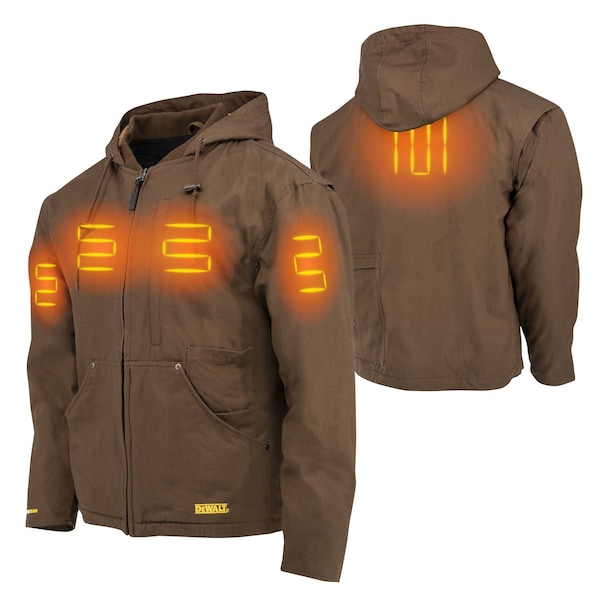 Dewalt Unisex DEWALT(R) Unisex Heated Heavy Duty Work, Tobacco, Heats Up to 9 hr. , 20 2X - DCHJ076ATD1-2X