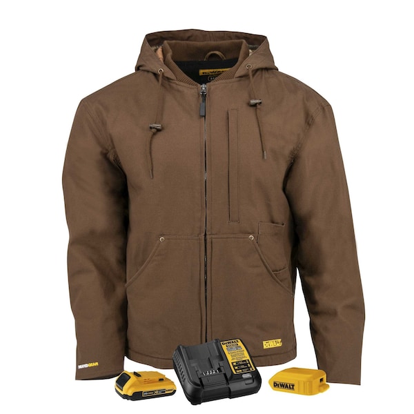 Dewalt Unisex DEWALT(R) Unisex Heated Heavy Duty Work, Tobacco, Heats Up to 9 hr. , 20 2X - DCHJ076ATD1-2X