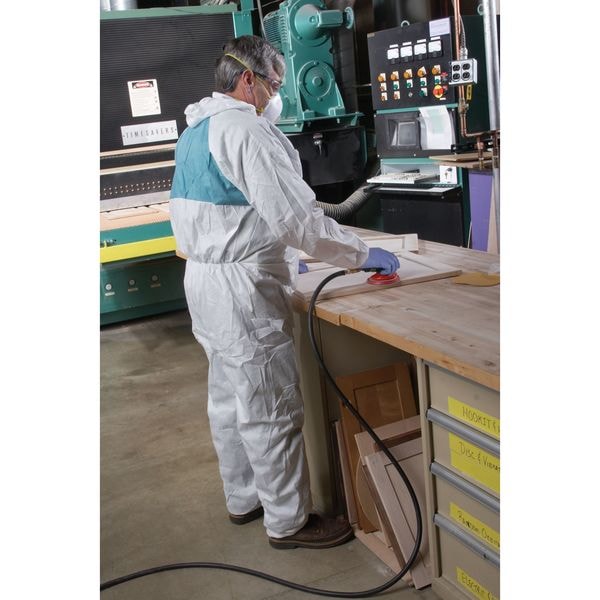 3M Disposable Coveralls, Hooded, 3XL, SMMMS, Zipper, Knit Cuff, Elastic Ankle, Serged Seam - 4520-3XL