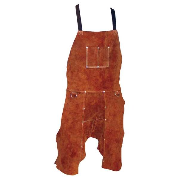 Tillman 24X48 Dk Brwn Lth Sl Bib Apron - 3849