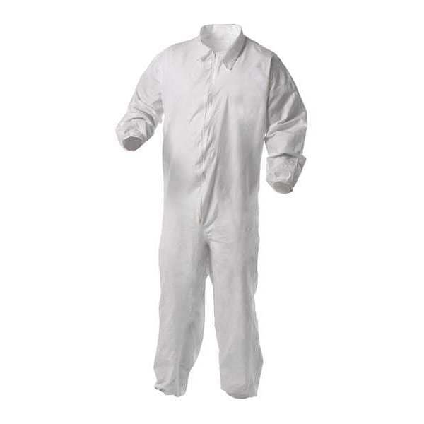 Kleenguard Disposable Coverall, Collared, M, KleenGuard(TM) A35, Zipper, Elastic Cuff, Elastic Ankle, 25 PK - 38929