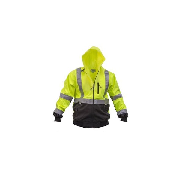Bon Tool Hi Vis Zipped Hooded Jacket - XX Large - 34-203
