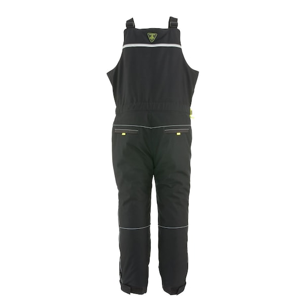 Refrigiwear Extreme Softshell Bib Overalls, 100% Polyester, Black, XL - 0795RBLKXLG
