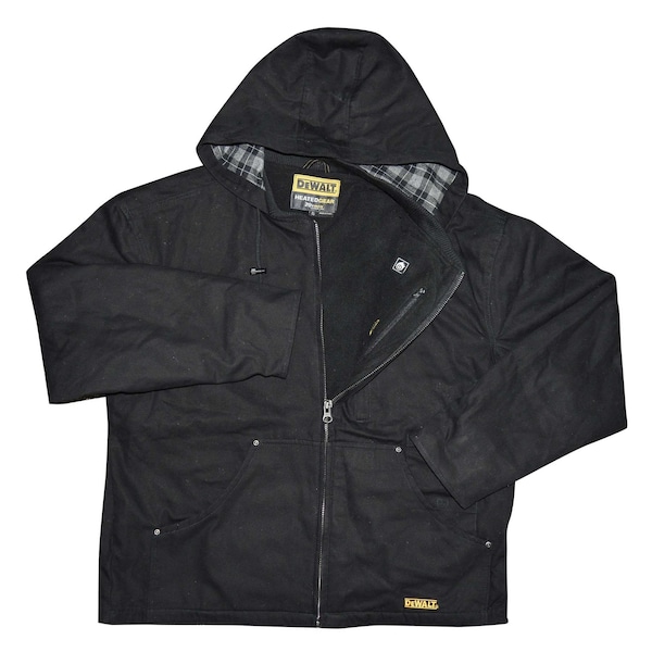 Dewalt Unisex DEWALT(R) Unisex Heated Heavy Duty Work, Black, Heats Up to 9 hr. , 20 L - DCHJ076ABB-L