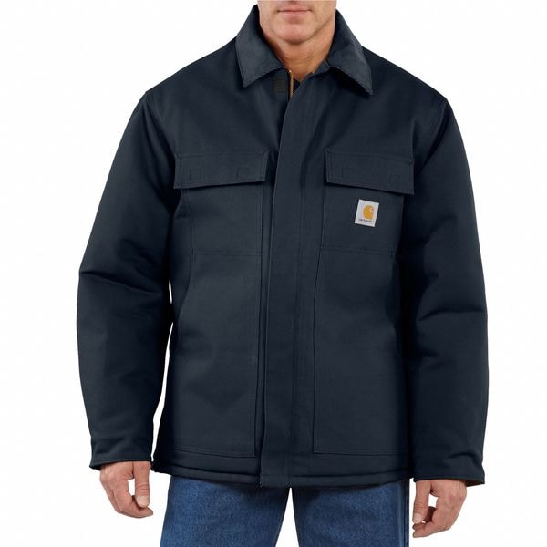 Carhartt Blue Cotton Duck Coat size L - C003-DNY LRG REG