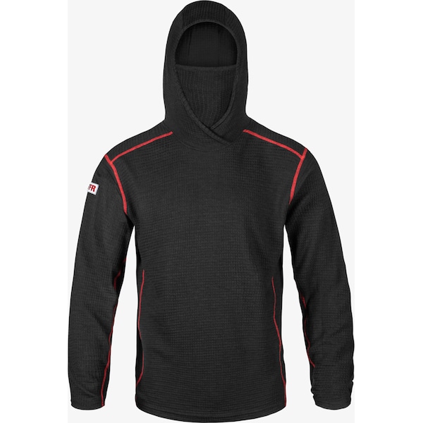 Lakeland High Performance FR Waffle Hoodie, Black - LSCMWH01-MD