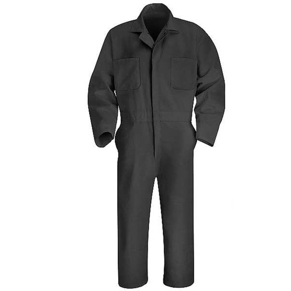 Vf Workwear CT10 Coverall, Cotton/Polyester, 7.25 oz Fabric Weight, 30 in Inseam, Gray, 48 Regular - CT10CH RG 48