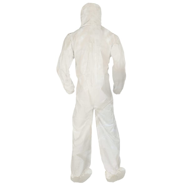 Kleenguard Disposable Coverall, Hooded, XL, KleenGuard(TM) A80, Zipper, Elastic Cuff, Elastic Ankle - 45664