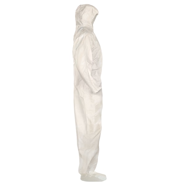 Kleenguard Disposable Coverall, Hooded, XL, KleenGuard(TM) A80, Zipper, Elastic Cuff, Elastic Ankle - 45664