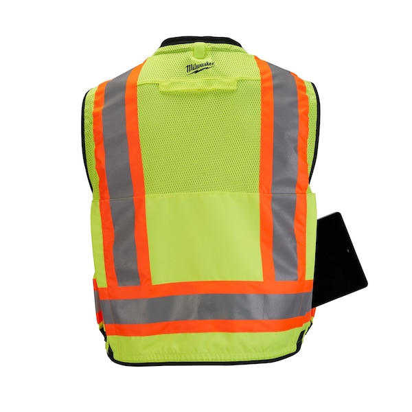 Milwaukee Tool Class 2 Surveyor's High Visibility Yellow Safety Vest - Small/Medium - 48-73-5161