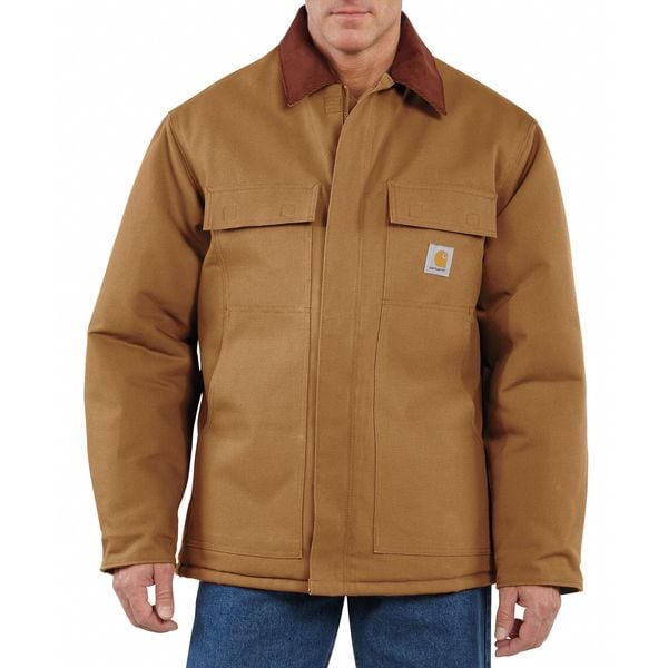 Carhartt Men's Brown Cotton Duck Coat size XL - C003-BRN XLG REG