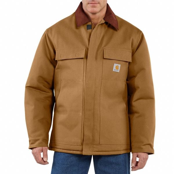 Carhartt Men's Brown Cotton Duck Coat size XL - C003-BRN XLG REG