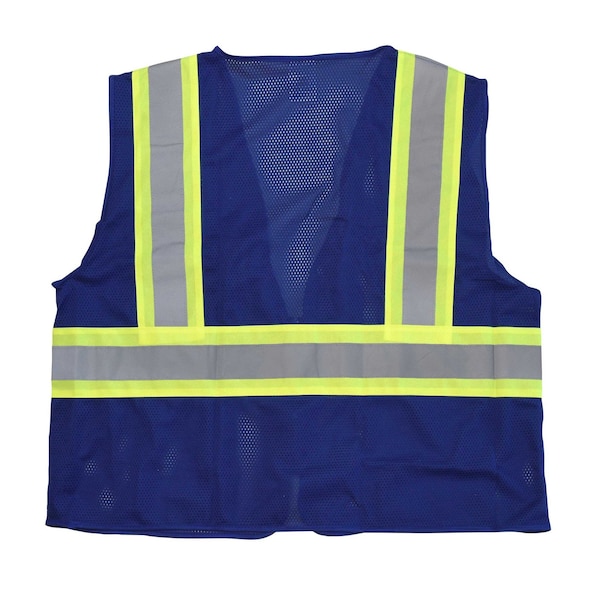 Radians Hi-Vis Econ TpO/Cl1 Two Tone Safety Vest-Blu-XL - SV22-1ZBLM-XL