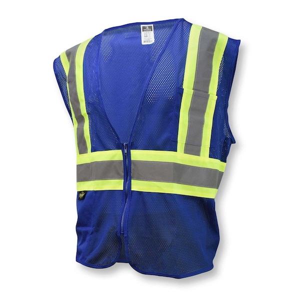 Radians Hi-Vis Econ TpO/Cl1 Two Tone Safety Vest-Blu-XL - SV22-1ZBLM-XL